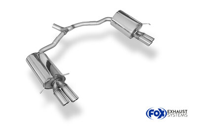 Fox Sportuitlaat Mercedes E-Klasse Cabriolet A207 4-cilinder achterdemper rechts/links - 2x70 Type 16 rechts/links