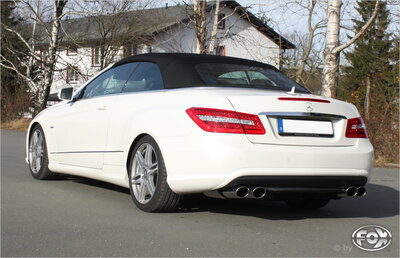 Fox Sportuitlaat Mercedes E-Klasse Cabriolet A207 4-cilinder achterdemper rechts/links - 2x115x85 type 32 rechts/links
