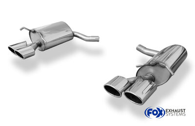 Fox Sportuitlaat Mercedes E-Klasse Coup&eacute; C207 - 6-cilinder achterdemper rechts/links - 2x115x85 type 32 rechts/links