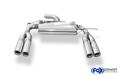 Fox Sportuitlaat VW EOS - 1F Achterdemper - 2x76 Type 13 rechts/links