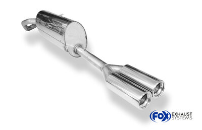Fox Sportuitlaat Skoda Fabia Type 5J/NJ - Combi Achterdemper - 2x76 Type 13