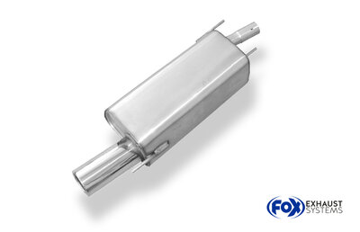 Fox Sportuitlaat Ford Fiesta JAS/JBS achterdemper - 1x90 Type 13