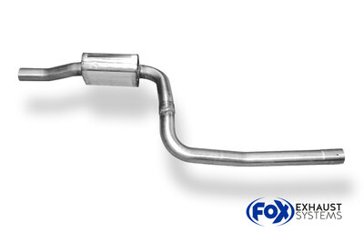 Fox Sportuitlaat Ford Fiesta MK6 ST150 zonder geluiddemper