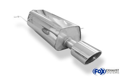 Fox Sportuitlaat Achterdemper voor Ford Fiesta MK7 ST - 129x106 Type 32