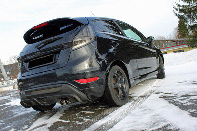 Fox Sportuitlaat Achterdemper voor Ford Fiesta MK7/ Fiesta MK7 Sport - 2x80 Type 25