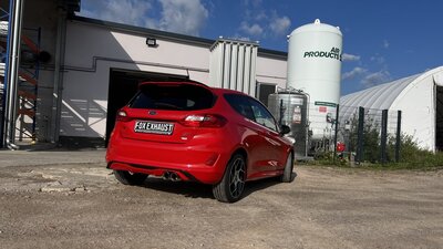 Fox Sportuitlaat Ford Fiesta MK8 ST - JHH uitlaatsysteem inclusief uitlaatklep van OPF - 2x90mm Type 25