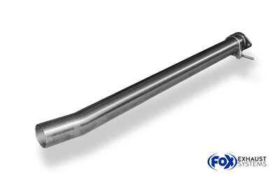Fox Sportuitlaat Vervangingspijp voor de voordemper van de Ford Focus MK1 RS