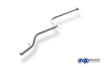 Fox Sportuitlaat Vervangingspijp voor de voordemper van de Ford Focus MK1 DAW/DBW/DFW/DNW 1.8l