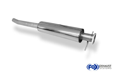 Fox Sportuitlaat Voordemper Ford Focus MK2 Hatchback/Stationwagen &Oslash;63,5 mm