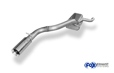 Fox Sportuitlaat Achterdemper Ford Focus MK2 Hatchback &Oslash;63,5 mm - 1x90 Type 24 enkelzijdig
