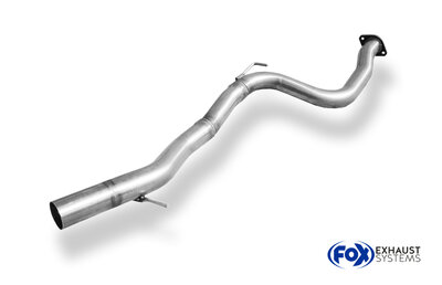 Fox Sportuitlaat Vervangingspijp voor de voordemper van de Ford Focus MK2 ST