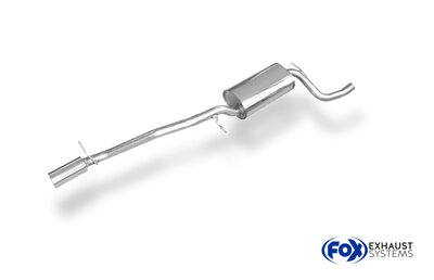 Fox Sportuitlaat Achterdemper voor Ford Focus MK2 Hatchback - 1x90 Type 13