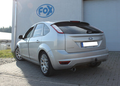 Fox Sportuitlaat Achterdemper Ford Focus MK2 Hatchback Facelift &Oslash;63,5 mm - 1x90 Type 24 enkelzijdig