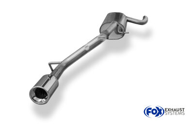 Fox Sportuitlaat Ford Focus MK3 Hatchback - Diesel Achterdemper, Enkelzijdig - 1x90 Type 13