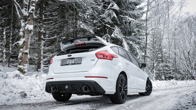 Fox Sportuitlaat Achterdemper Ford Focus MK3 RS, dwarsuitlaat rechts/links met uitlaatklep - 1x114 Type 25 rechts/links