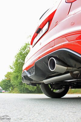 Fox Sportuitlaat Ford Focus MK3 S Hatchback Achterdemper Rechts/Links Uitlaat - 1x100 Type 16 Rechts/Links