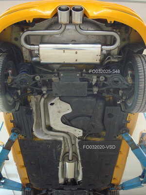 Fox Sportuitlaat Voordemper voor Ford Focus MK3 ST Hatchback &amp; Estate