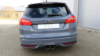 Fox Sportuitlaat Ford Focus MK3 ST Turnier Diesel Achterdemper met dwarsuitlaat in het midden - 2x100 Type 25 midden
