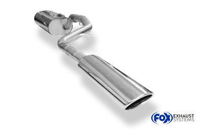 Fox Sportuitlaat Ford Focus MK3 Ecoboost - Turnpike/Estate Achterdemper Linker Uitlaat - 106x71 Type 32 Links