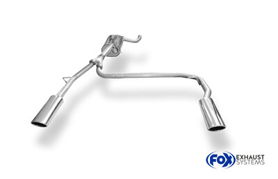 Fox Sportuitlaat Ford Focus MK3 Ecoboost - Turnpike/Estate Achterdemper Rechts/Links Uitlaat - 106x71 Type 32 Rechts/Links