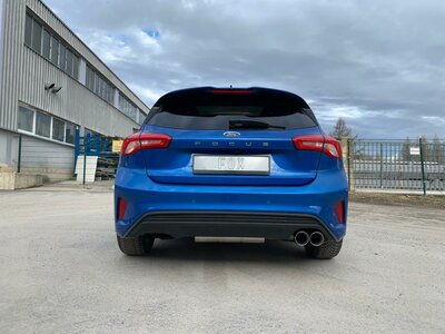 Fox Sportuitlaat Ford Focus MK4 ST-Line - starre achteras, uitlaatdemper achter, uitlaat rechts - 2x90 type 25
