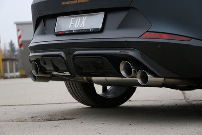 Fox Sportuitlaat CUPRA Formentor 4x4 - VZ5 Achterdemper met 2 uitlaatkleppen - 2x100 en 2x90 Type 25
