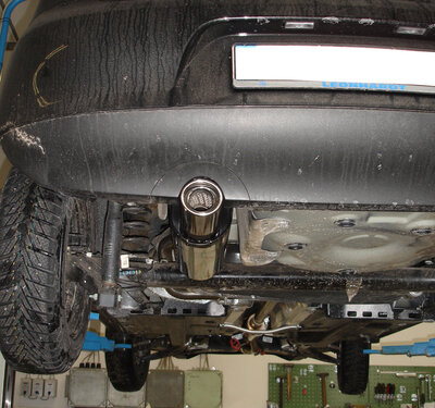 Fox Sportuitlaat VW Fox - 5Z Achterdemper - 1x80 Type 13