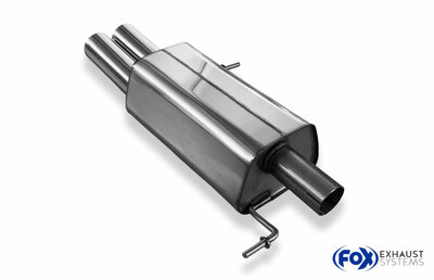 Fox Sportuitlaat Achterdemper Ford Galaxy WGR/ VW Sharan 7M - 2x80 Type 24