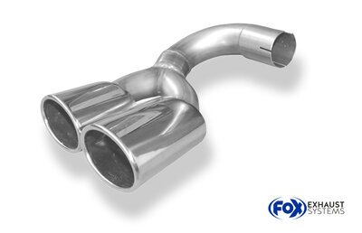 Fox Sportuitlaat Mercedes G-Klasse 350d - 463 Clip-on uitlaatstuk - 2x115x85 Type 38