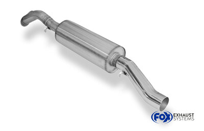 Fox Sportuitlaat VW Golf MK1 Cabriolet achterdemper &Oslash;63,5 mm - 1x63,5 Type 23