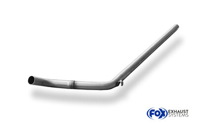 Fox Sportuitlaat Vervangingspijp voor de middendemper van een VW Golf MK2 Type 19E