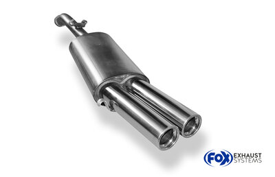 Fox Sportuitlaat VW Golf MK2 Type 19E GTI Achterdemper - 2x76 Type 13