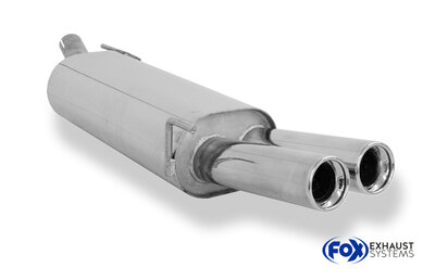 Fox Sportuitlaat VW Golf MK3 GTI/VR6 Achterdemper - 2x76 Type 13
