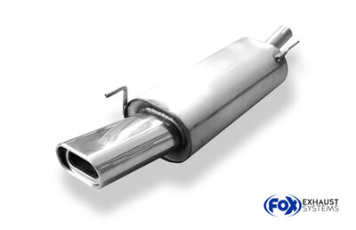 Fox Sportuitlaat VW Golf MK4 Cabriolet achterdemper - 135x80 Type 53