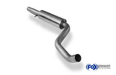 Fox Sportuitlaat Audi A3 Type 8L/ VW Golf MK4/ VW Beetle voordemper &Oslash;63,5 mm