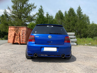 Fox Sportuitlaat VW Golf MK4 R32 Achterdemper Rechts/Links Uitlaat - 1x100 Type 16 Rechts/Links