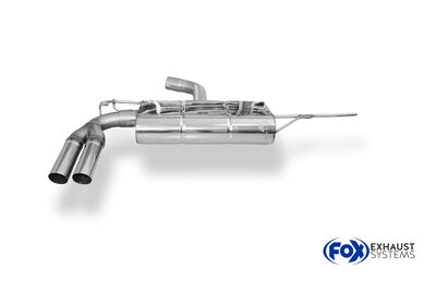 Fox Sportuitlaat VW Golf MK6 achterdemper - 2x63 Type 14