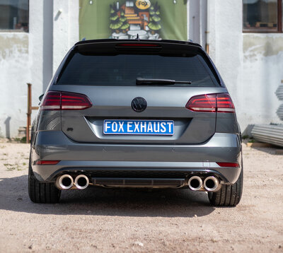 Fox Sportuitlaat VW Golf MK7 Variant R - 4-Motion Achter- en Voordemper - 2x100 Type 29 rechts/links
