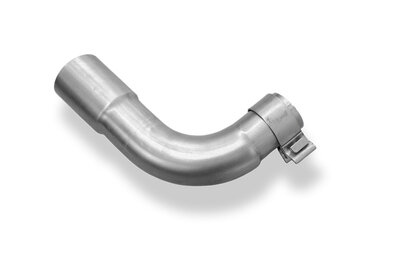 Fox Sportuitlaat Verbindingspijp voor de voor- en achterdemper van de VW Golf MK7 GTE/VW Golf MK8 GTE - Vereist wanneer een voordemper als aftermarket-onderdeel wordt besteld.