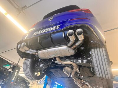 Fox Sportuitlaat VW Golf MK8 R uitlaatstukken rechts/links - 2x100 Type 25 rechts/links - passen op de originele achterdemper