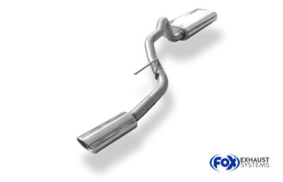 Fox Sportuitlaat Jeep Grand Cherokee Type WJ/WG Aansluiting 56 mm Achterdemper - 115x85 Type 33