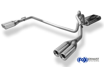 Fox Sportuitlaat Jeep Grand Cherokee Type WJ/WG Achterdemper Rechts/Links Uitlaat - 2x80 Type 13 Rechts/Links