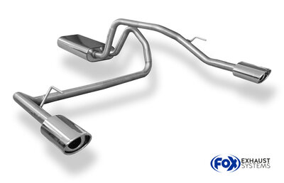 Fox Sportuitlaat Jeep Grand Cherokee Type WJ/WG Achterdemper Rechts/Links Uitlaat - 115x85 Type 33 Rechts/Links