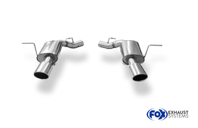 Fox Sportuitlaat Jeep Grand Cherokee WK II - 6.4L SRT8 tot en met 2014 Achterdemper Rechts/Links - 129x106 Type 44 Rechts/Links