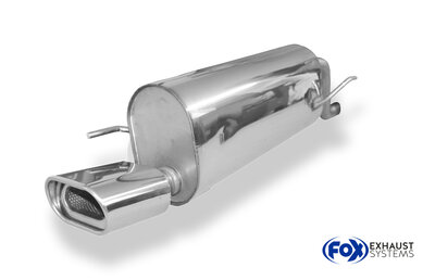 Fox Sportuitlaat Fiat Grande Punto 199 - Benzine Achterdemper - 135x80 Type 53