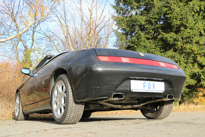Fox Sportuitlaat Alfa GTV Type 916 uitlaatsysteem, rechter/linker uitgang - 145x65 Type 59 rechts/links