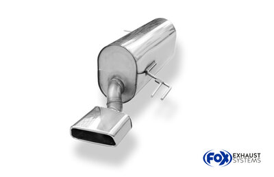 Fox Sportuitlaat Hyundai i20 achterdemper - 145x65 Txp 59