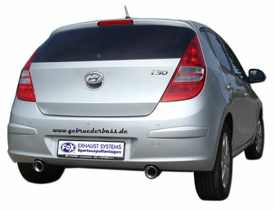 Fox Sportuitlaat Hyundai i30 - CZ Achterdemper - 1x90 Type 17 rechts/links