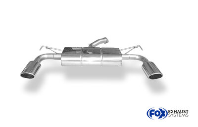 Fox Sportuitlaat Hyundai i30 PDE achterdemper, dwarsuitlaat rechts/links - 115x85 type 32 rechts/links