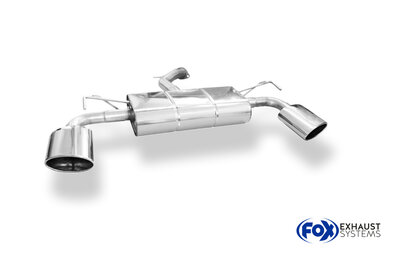 Fox Sportuitlaat Hyundai i30 PDE Estate Achterdemper met dwarsuitlaat rechts/links - 160x90 Type 38 rechts/links